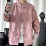2024春风男装鹿皮绒复古中式唐装汉服夹克外套C229-Y757-P105，男装夹克，电商C229-1