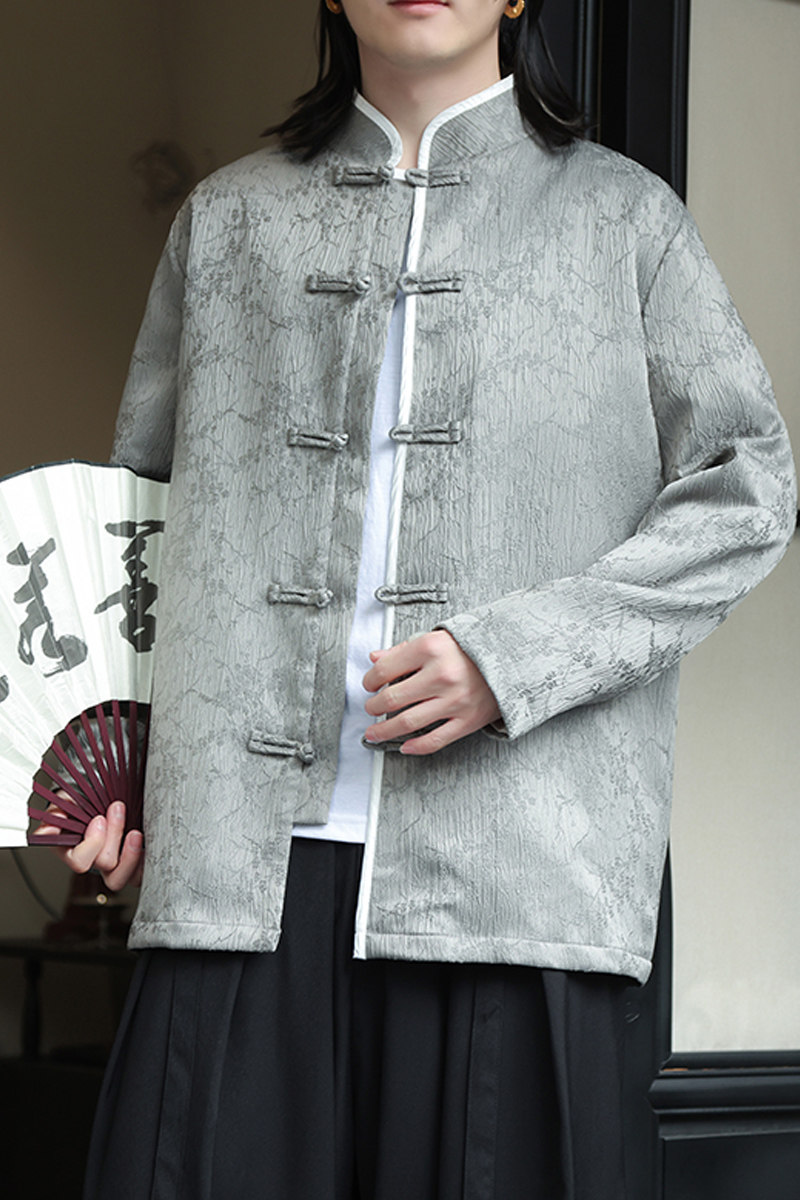 2024春夏风男装冰丝唐装中式盘扣汉服夹克外套C229-Y992-P100,男装夹克,电商C229-1