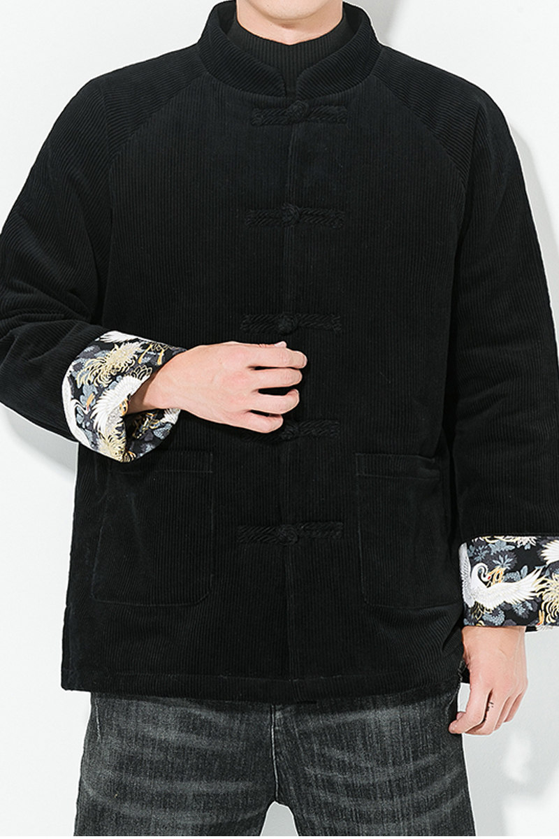 2024秋冬季风男装灯芯绒加厚棉衣棉袄棉服外套,男装棉衣,电商C229-1