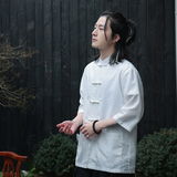 2024春夏新款风男装盘扣复古中式唐装汉服衬衫C229-Y906-P65，男装衬衫，电商C229-1