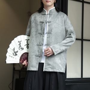 2024春夏新款风男装复古中式唐装汉服夹克外套C229-Y992-P100图片