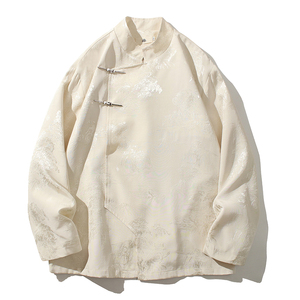2024春夏新款风男装冰丝提花唐装汉服夹克外套C229-Y995-P100图片