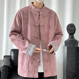 2024春风男装鹿皮绒复古中式唐装汉服夹克外套C229-Y757-P105，男装夹克，电商C229-1