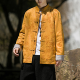 2024冬风男装鹿皮绒复古中式唐装汉服夹克外套C229/Y757/P105，男装夹克，电商C229-1