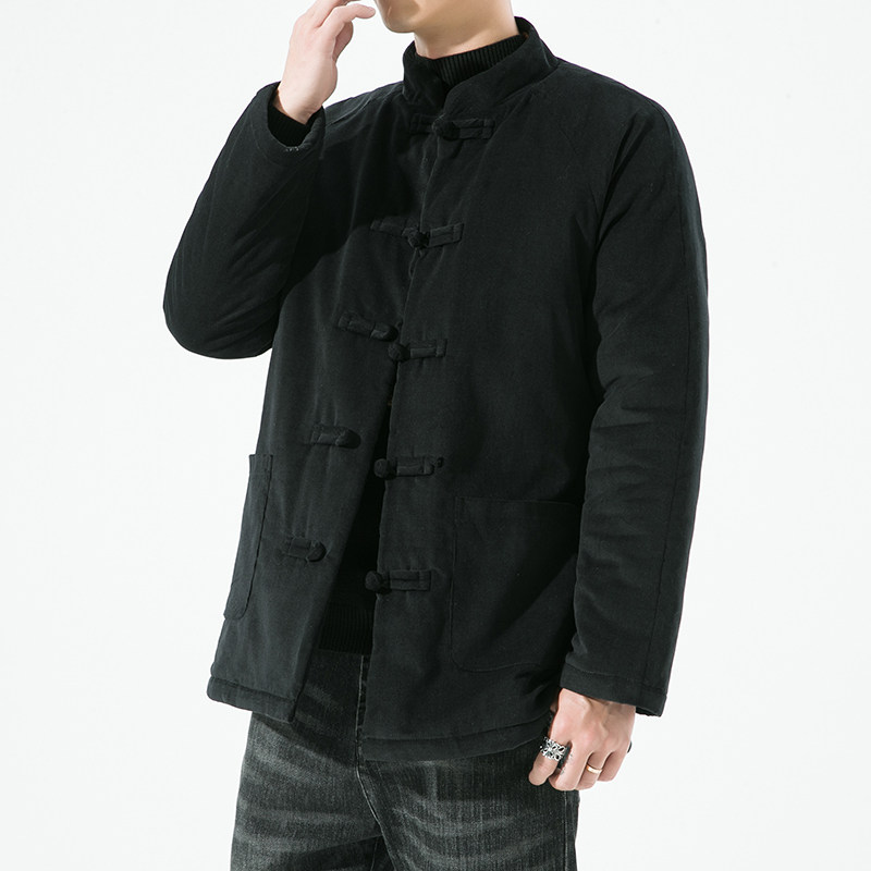 2024秋冬风男装灯芯绒复古中式唐装汉服棉衣C229/MY461/P145,男装棉衣,电商C229-1