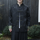 2024夏季风男装提花唐装汉服盘扣中式外套夹克C229/Y764/P100，男装夹克，电商C229-1