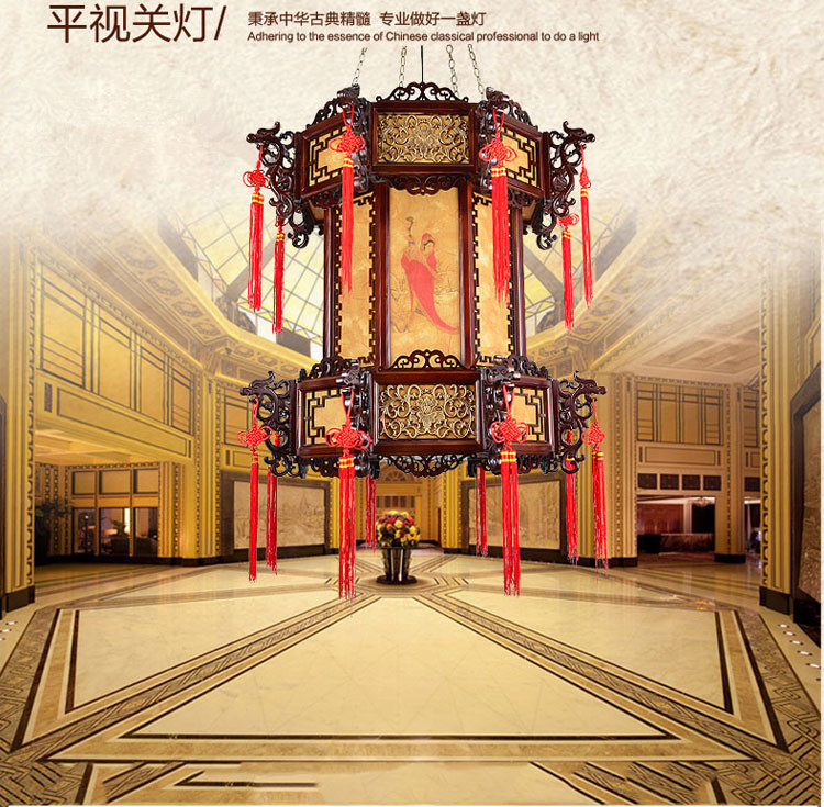 大型寺庙大堂古典实木工程吊灯影视基地宫灯 手工雕刻大型工程灯,家装灯饰光源,客厅吊灯,淘宝优惠券,粉丝福利购,淘宝优惠卷