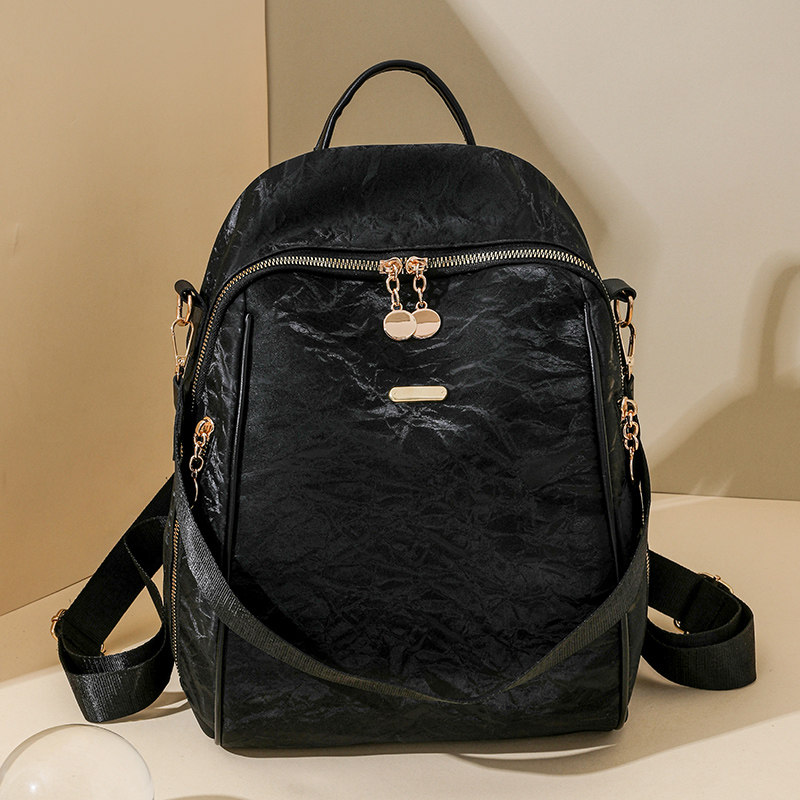 高级感双肩包女背包牛津布书包帆布女士包包百搭时尚休闲大容量潮