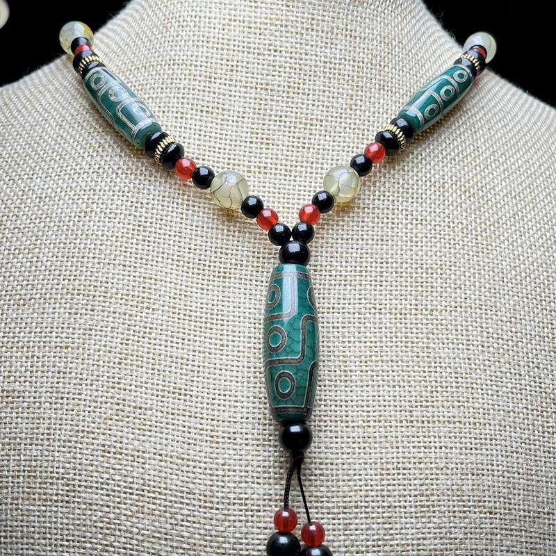 保真西藏复古藏式玛瑙九眼绿天珠吊坠男女款真品民族风玉项链挂件,珠宝/钻石/翡翠,颈饰,淘宝优惠券,粉丝福利购,淘宝优惠卷