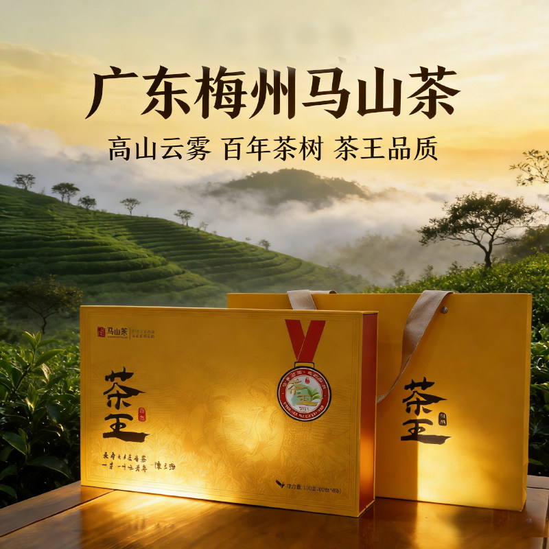 马山茶 客家炒绿 梅州茶王礼盒 2025年新茶 客家传统绿茶茶叶