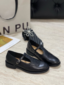 英伦小皮鞋 Modern Star手工植鞣牛皮复古雕花T字带平底玛丽珍单鞋