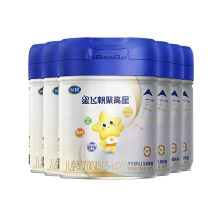 买6到手7罐】飞鹤星飞帆聚高星4段儿童奶粉四段800g6罐官方旗舰店