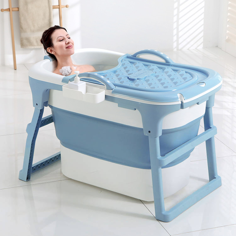 泡澡桶大人折叠两用浴缸浴桶家用加高洗澡桶沐浴盆汗蒸熏蒸桶神器