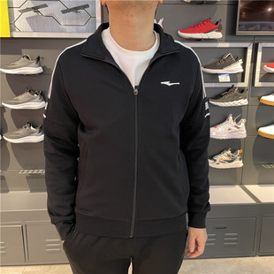 鸿星尔克立领开衫卫衣男2023秋季新款运动服休闲外套11222187320