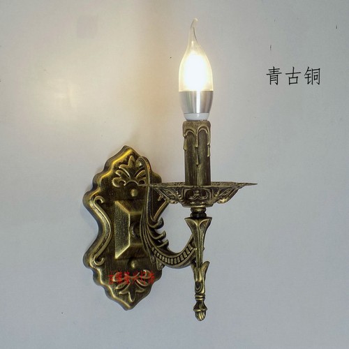 仿古单头双头蜡烛壁灯卧室书房走廊楼梯酒店宾馆LED包邮灯饰灯具