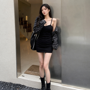 新款春秋季女装欧美街头风时尚潮流长袖翻领牛仔超短款洋气小外套