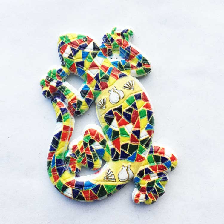 蜥蜴西班牙巴塞罗那旅游纪念品