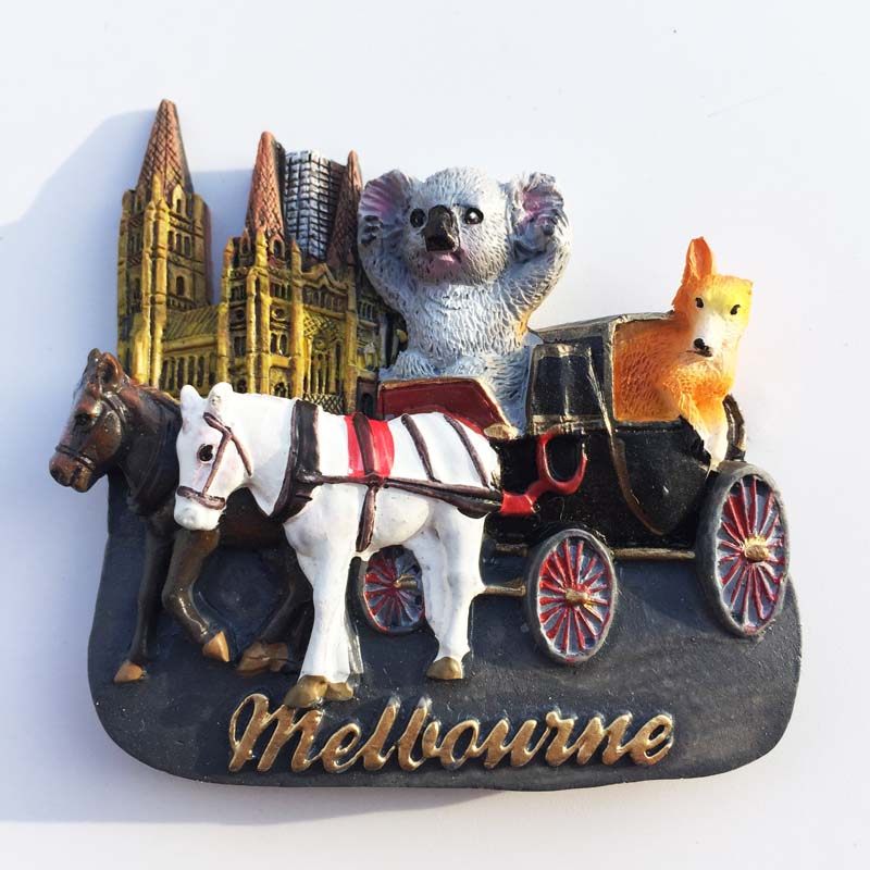 马车旅游纪念品磁力冰箱贴创意