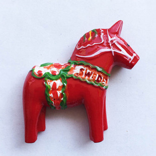 瑞典旅游纪念品达拉木马半立体磁力贴冰箱贴创意收藏伴手礼58包邮