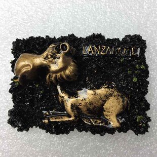 西班牙兰萨罗特岛旅游纪念磁铁浮雕冰箱贴 Lanzarote旅游伴手礼