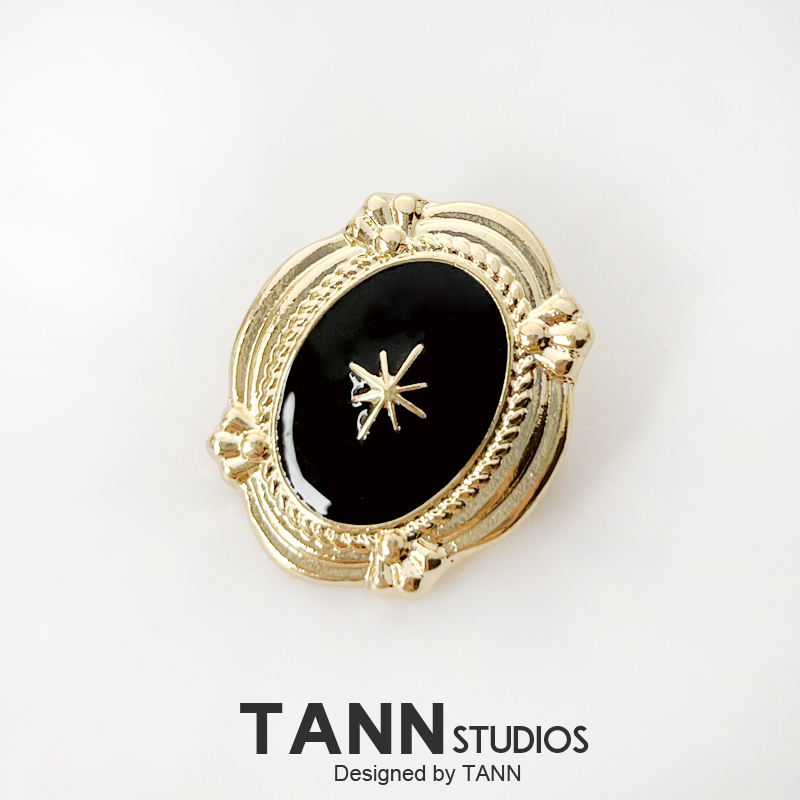 法式复古六芒星宫廷风胸针别针