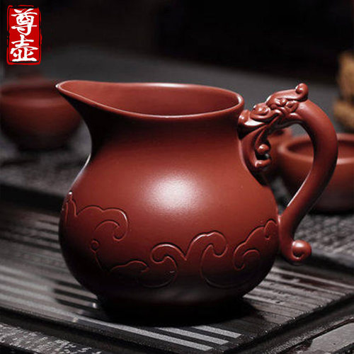 宜兴紫砂公道杯分茶器茶滤漏套装