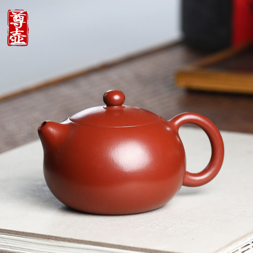 宜兴纯手工大红袍紫砂壶西施茶壶