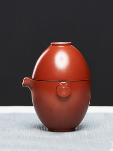 宜兴紫砂快客杯户外便携包式单人茶具小套装旅行随身陶瓷泡茶壶杯