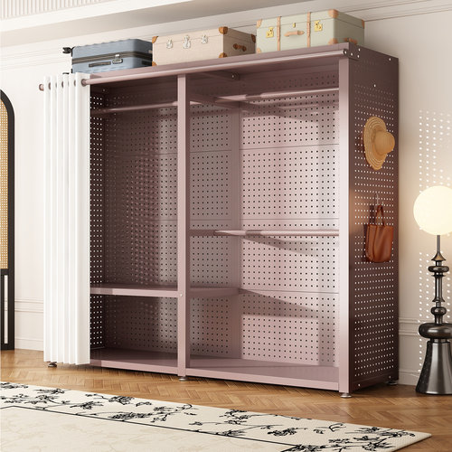 柏凡格韵碳钢洞洞板开放式衣柜