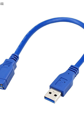 USB线3.0公对母延长线 带耳朵U盘鼠标键盘打印机电脑usb3.0加长线