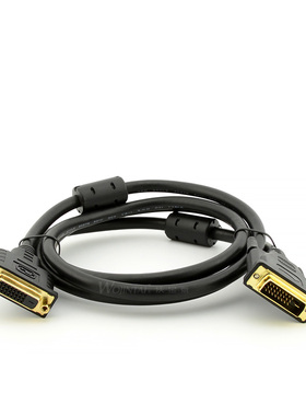 DVI延长线24+1公对公对母带螺母DVI 延长器24+5主机笔记本投影机双通道显示器信号线