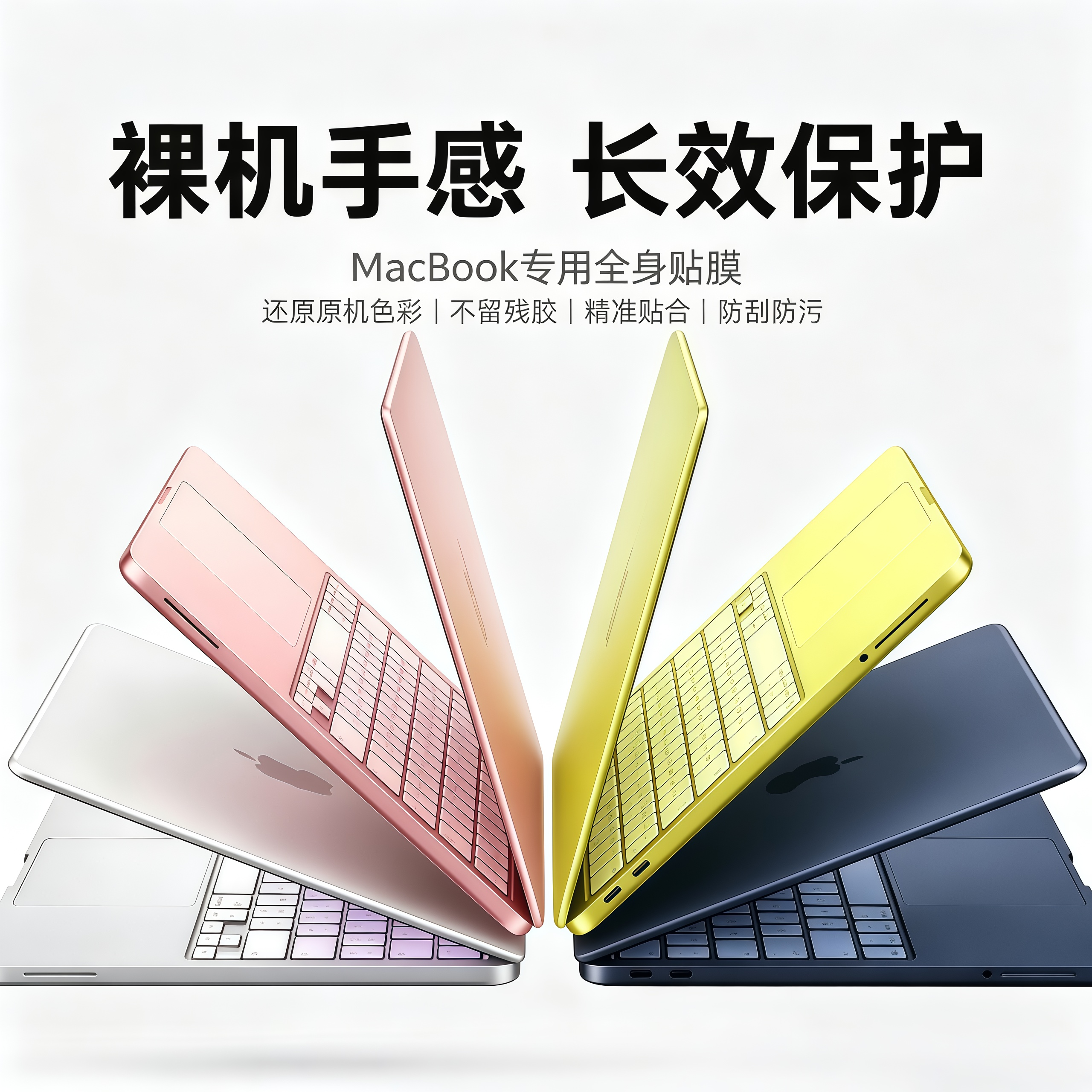 适用MacBook Neo 专用全身贴膜彩色笔记本A3404保护膜防刮防污精准贴合机身膜手腕膜