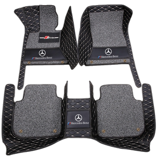 2011/08/06年新老款奔驰GL450汽车脚垫专用全包围丝圈双层越野SUV