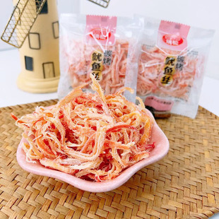 瑞松鱿鱼丝 海味即食休闲零食原味碳烤鱿鱼丝鱿鱼条称重500g