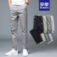 秋冬厚款 修身 直筒西裤 新款 通勤长裤 男士 弹力纯棉青少男式 子 休闲裤