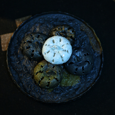 柴烧陶泥玉泥手工制作南瓜盖置茶宠摆件茶周边器具茶道零配