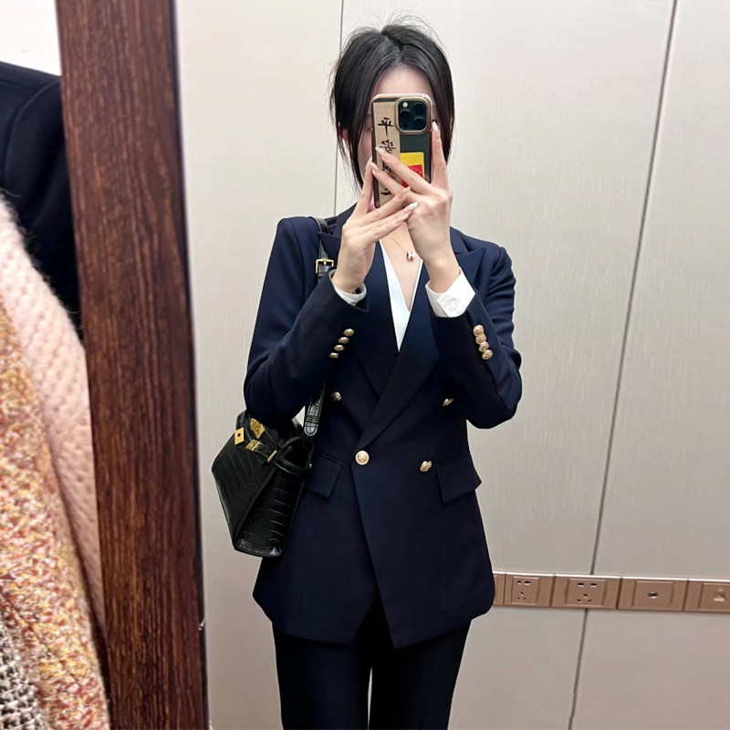 高级感西装外套女2025春秋季面试正装轻职场管理层工作服西服套装