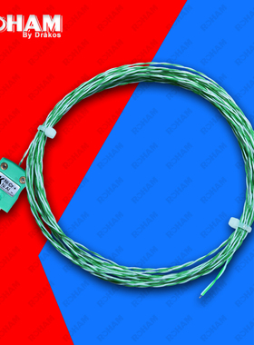 测温仪回流焊热电偶测温线绿色插头炉温测试线K型感温线XE-0404