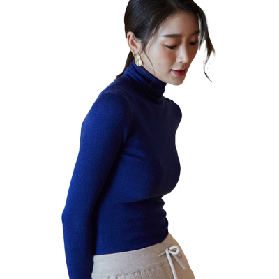 秋冬季新款内搭高领洋气纯羊毛