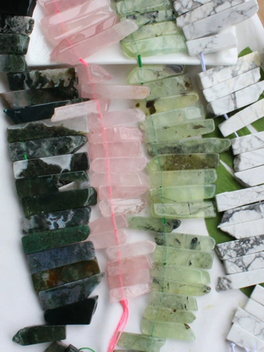 Натуральная природная руда, бирюзовый кварц, агатовые бусины, аксессуар, квадратный тюбик