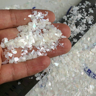 炫彩亮白贝壳薄片天然螺钿碎片美甲贴片装饰镶嵌手工diy饰品材料