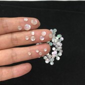 8mm圆戒面美甲贴片幻彩光泽饰品亮片手作材料diy饰品配件