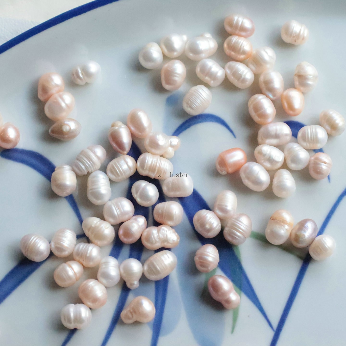 天然淡水珍珠无孔供佛药用珍珠