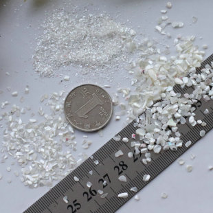 螺钿碎片颗粒马蹄螺珍珠母贝贝壳碎片发簪胸针指甲diy饰品配件