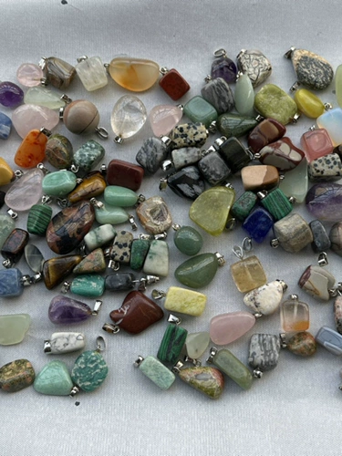 Разнообразная геометрическая смешанная подвеска из нефрита, 50 шт