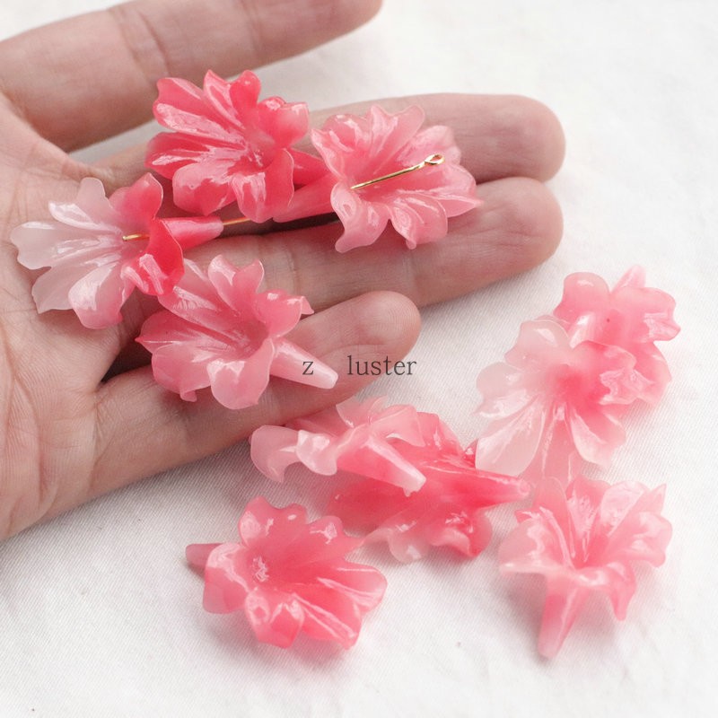 粉压牵牛花DIY饰品材料