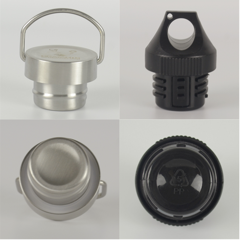 户外运动水壶盖不锈钢杯盖美式大口水杯盖子全钢盖子PP盖子配件