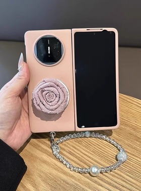 适用华为matex5手机壳奢华水钻MateX6典藏版折叠屏镶钻白色matex3高级感小众限量XT超薄防摔magicV3女神款V2