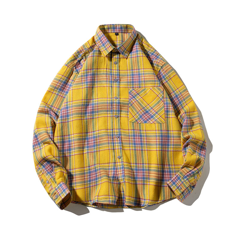 男士新款潮休闲高品质四色格子衬衫衬衣228-1024-P40,男装衬衫,星座228