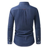 男士时尚潮休闲牛仔衬衣长袖衬衫衬衣228-CS801-P45，男装衬衫，星座228
